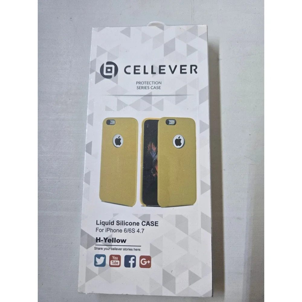 Cellever Protection Series Liquid Silicone Case for iPhone 6 6S 4.7 H Yellow